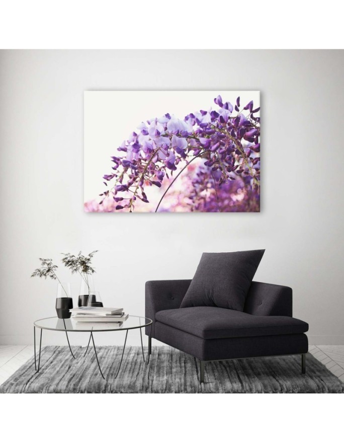 Canvas painting - Lilac glycine flowers | FEEBY