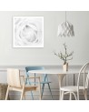 White rose - Modern bedroom Canvas painting | FEEBY