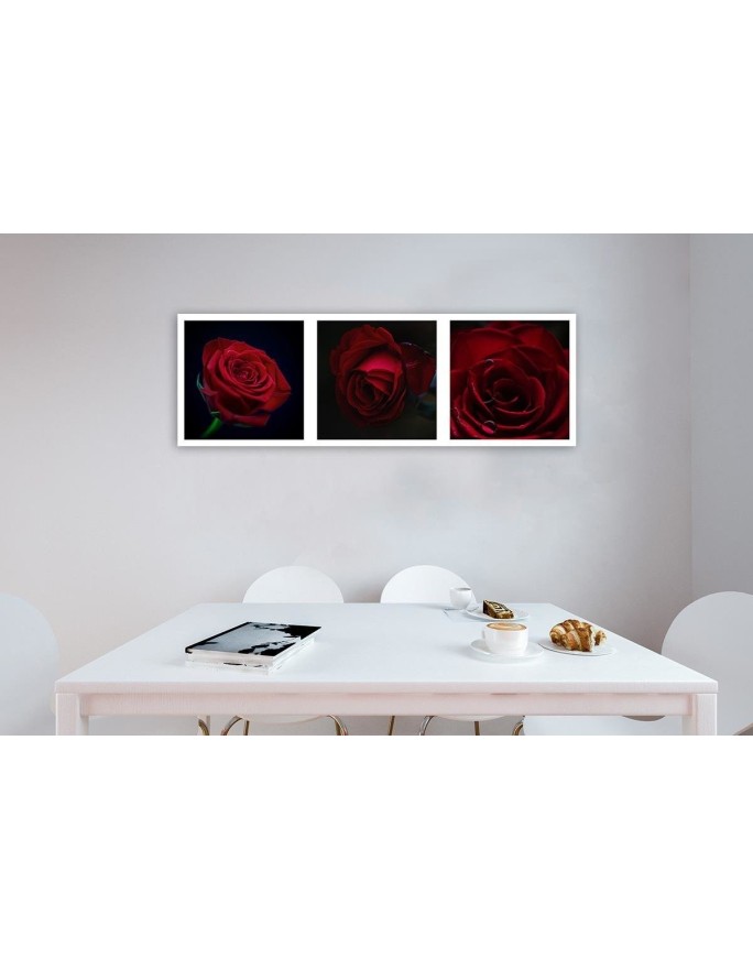 Red roses set - Canvas print modern | FEEBY