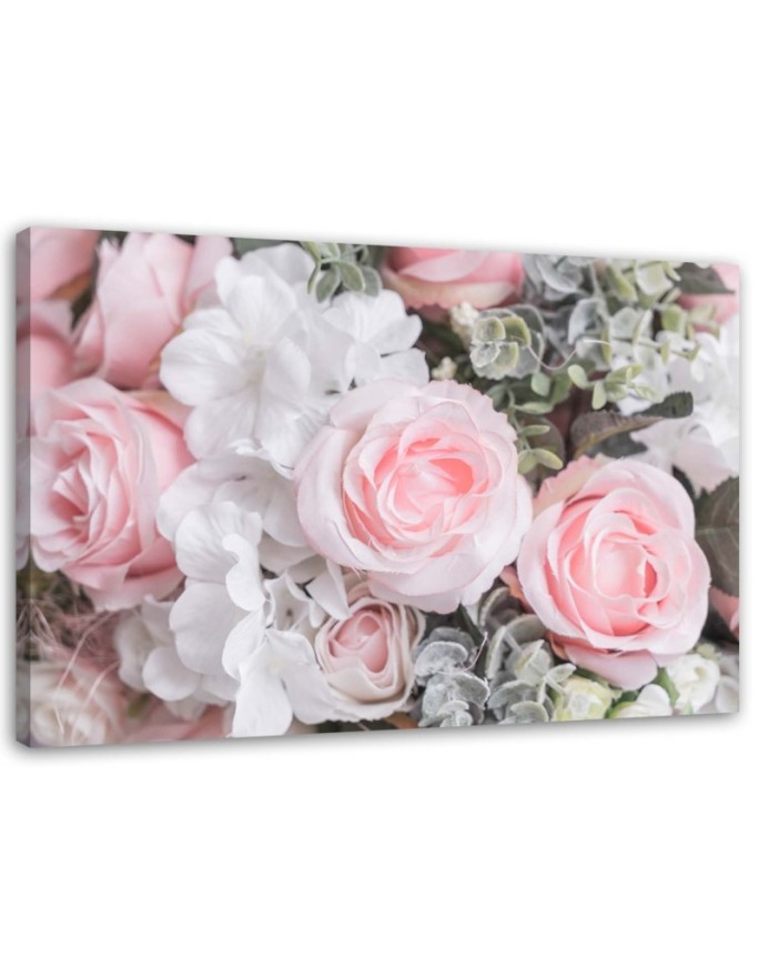 Canvas print Pink roses flower