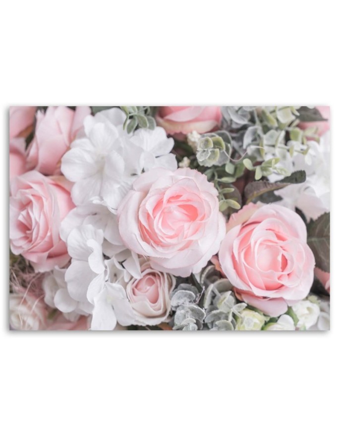 Pink roses - Pictures on Canvas for the living room. Buy now| | FEEBY