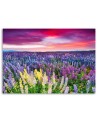 Modern bedroom painting - Meadow in lavender flowers | FEEBY