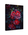 Canvas print - Red flowers on a background of leaves | FEEBY