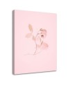 Canvas prints for living room - Minimalist pink flower | FEEBY