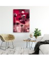 Modern Canvas painting for bedroom - Red poppies in a meadow | FEEBY