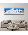 Canvas prints for bedroom - White orchid on blue background | FEEBY
