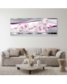 Canvas print - White pink orchids | FEEBY