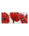 Painted red poppies - Canvas painting | FEEBY