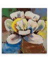 Colourful flower - Canvas print for living room | FEEBY