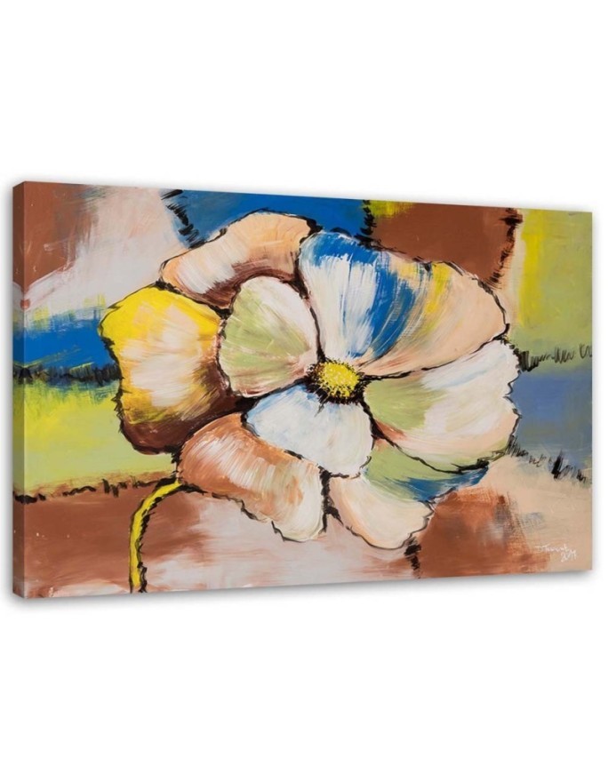 Colourful flowers - Canvas prints modern | FEEBY