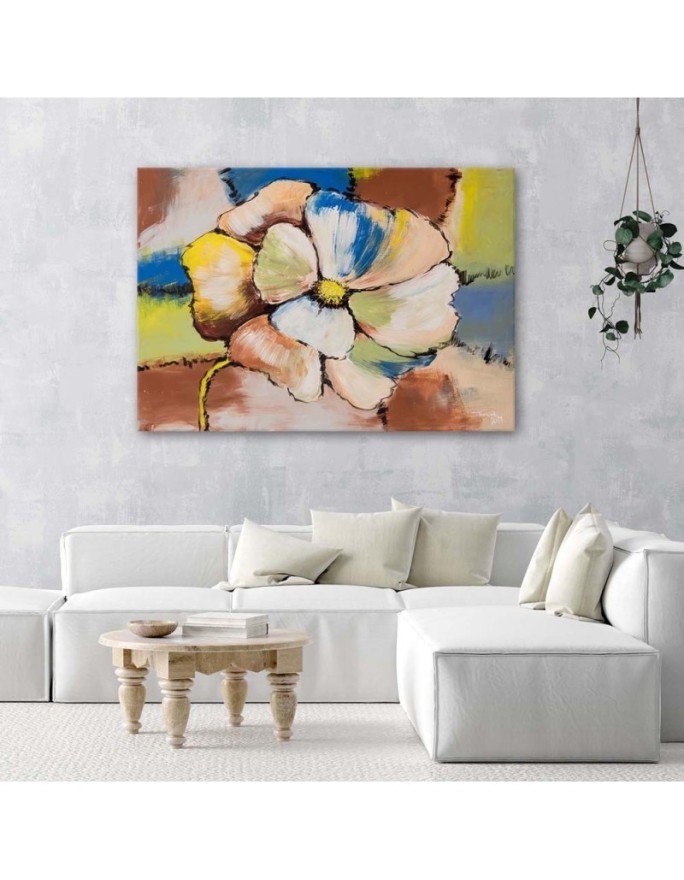 Colourful flowers - Canvas prints modern | FEEBY
