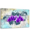 Purple orchids abstract - Canvas print. High quality  | FEEBY