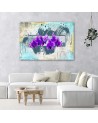 Purple orchids abstract - Canvas print. High quality  | FEEBY