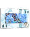 Canvas prints for living room on canvas Blue orchid composition | FEEBY