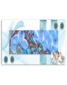 Canvas prints for living room on canvas Blue orchid composition | FEEBY