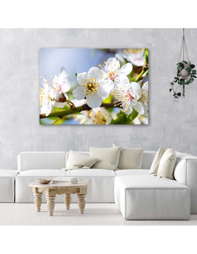 Modern wall art painting - Apple blossoms | FEEBY