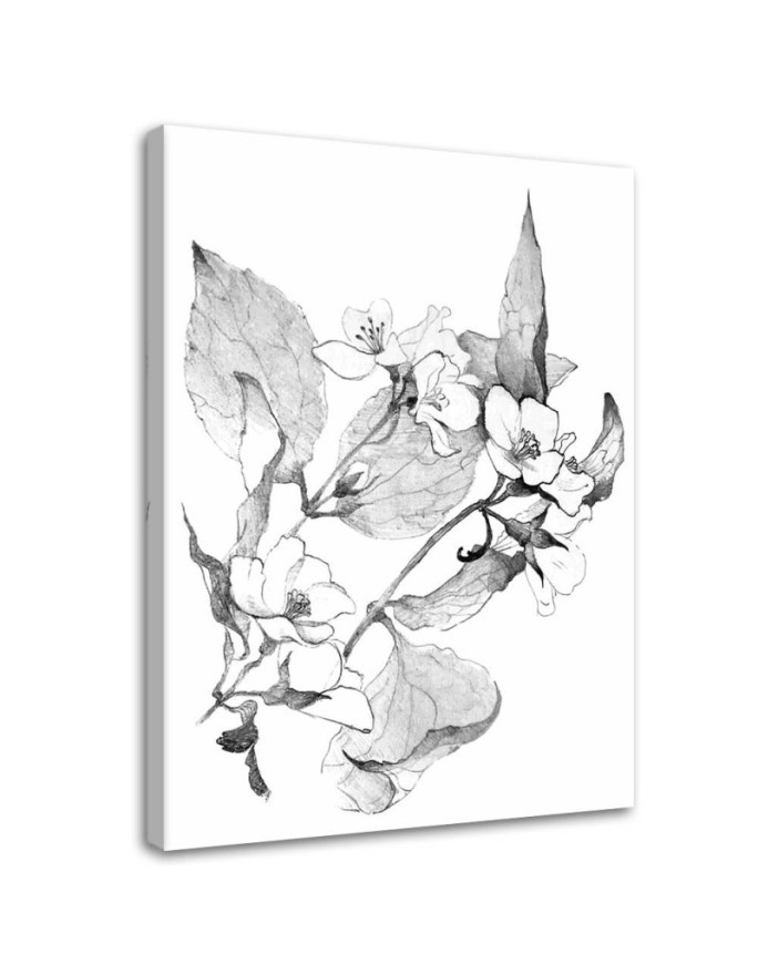 Modern wall art painting - Flowering twigs | FEEBY