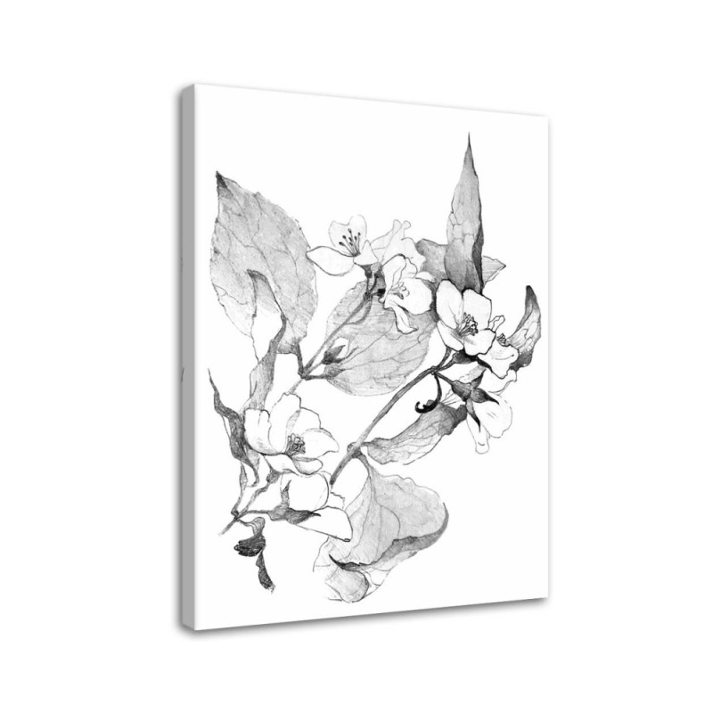Modern wall art painting - Flowering twigs | FEEBY