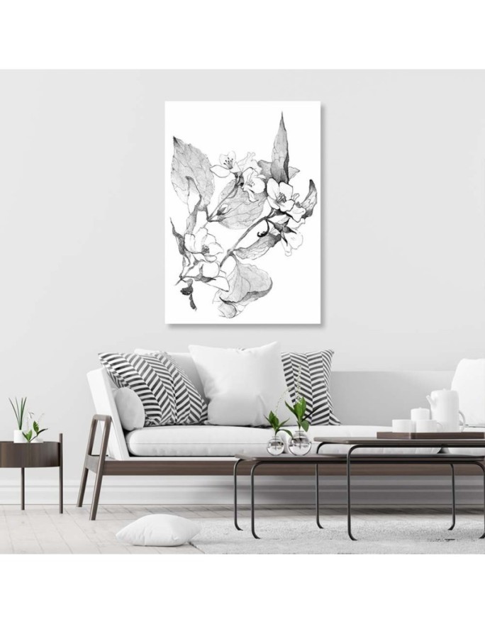 Modern wall art painting - Flowering twigs | FEEBY