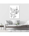 Modern wall art painting - Flowering twigs | FEEBY