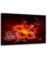 Fiery flower - Canvas print for the living room | FEEBY