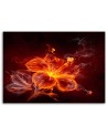 Fiery flower - Canvas print for the living room | FEEBY