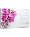 Pink orchid on boards - Canvas print. Buy now| | FEEBY