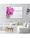 Pink orchid on boards - Canvas print. Buy now| | FEEBY