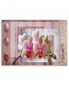 Pink vintage orchid - Modern Canvas painting for living room | FEEBY
