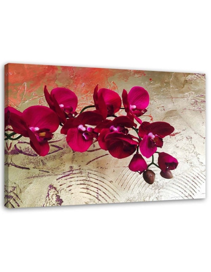 Canvas print Red orchids