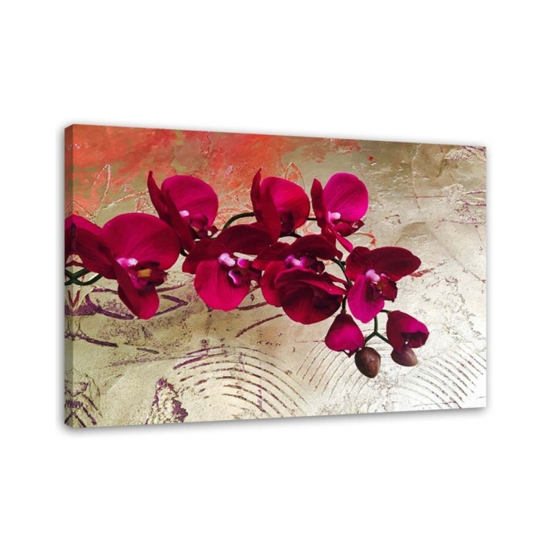 Red orchids Canvas prints - A painting for the living room | FEEBY