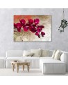 Red orchids Canvas prints - A painting for the living room | FEEBY