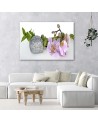 Zen orchids with Dream inscription - Canvas painting for spa | FEEBY