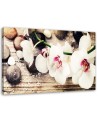 Canvas wall art painting - White zen orchids | FEEBY