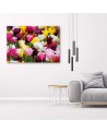 Modern Canvas painting for bedroom - Meadow full of tulips | FEEBY