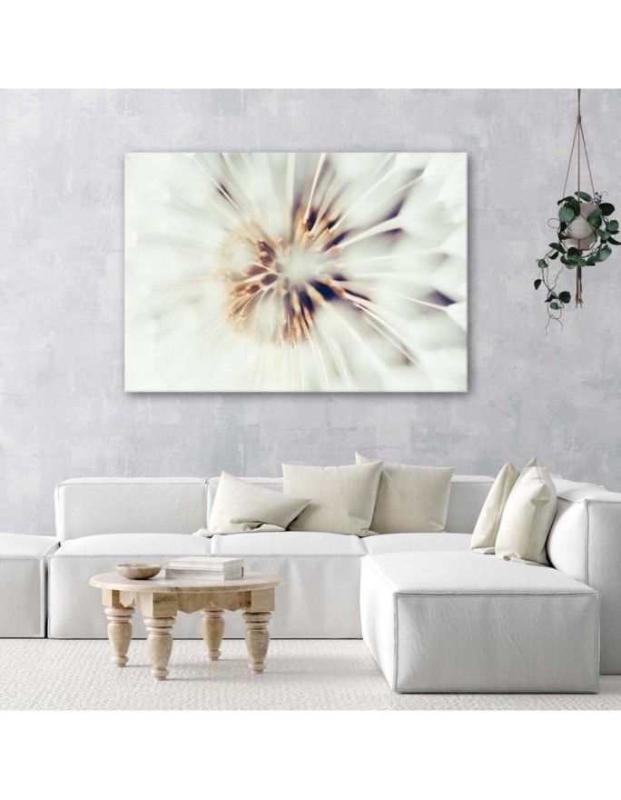 Modern canvas painting - Dandelion flower macro | FEEBY