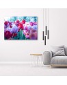 Modern canvas painting - Meadow full of tulips | FEEBY