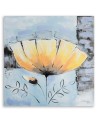 Canvas prints for bedroom - Yellow flower shabby chic | FEEBY
