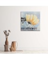 Canvas print - Painted yellow flower | FEEBY
