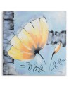 Canvas prints as hand-painted - Yellow flower shabby chic | FEEBY