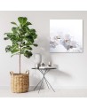 Modern canvas print - White orchids on white background | FEEBY