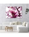 Blooming magnolia - Modern Canvas painting for living room | FEEBY