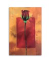 Hand-painted red rose - Modern Canvas painting for the living room | FEEBY