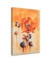 Hand-painted poppies in bloom - Hand-painted painting | FEEBY
