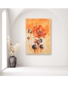 Hand-painted poppies in bloom - Hand-painted painting | FEEBY