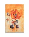 Hand-painted poppies in bloom - Hand-painted painting | FEEBY