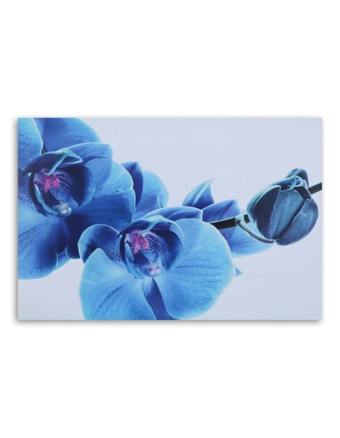 Blue orchid flowers - Canvas art painting | FEEBY