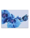 Blue orchid flowers - Canvas art painting | FEEBY