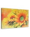 Canvas prints for living room - Painted sunflowers | FEEBY
