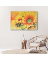 Canvas prints for living room - Painted sunflowers | FEEBY